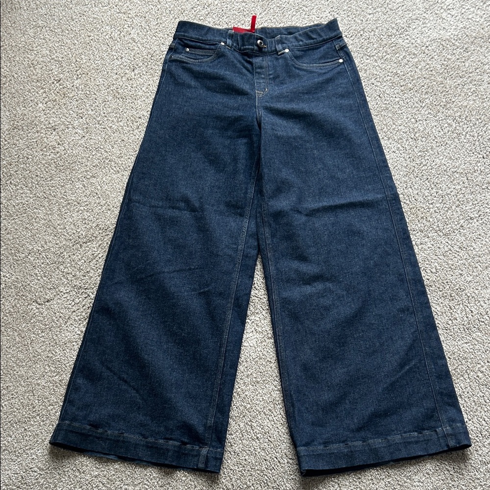 SPANX Dark Blue Flare Jeans L Petite